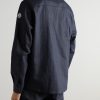 Corduroy-Trimmed Denim Jacket - BK Corduroy-Trimmed Denim Jacket - BK