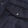 Corduroy-Trimmed Denim Jacket - E1 Corduroy-Trimmed Denim Jacket - E1