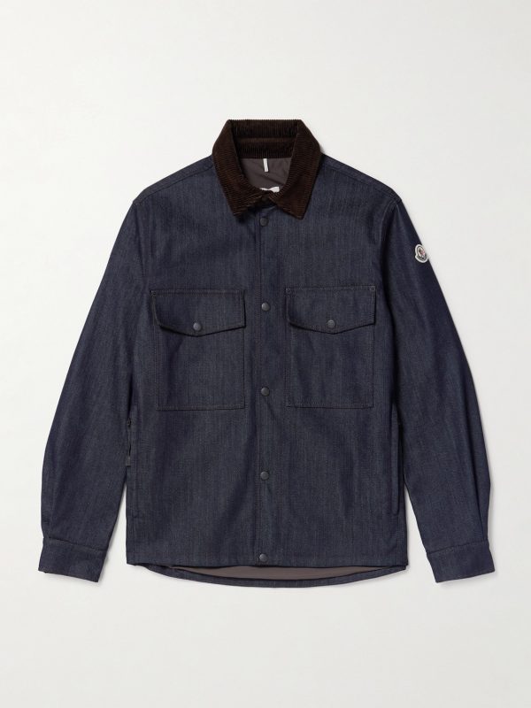 Corduroy-Trimmed Denim Jacket Corduroy-Trimmed Denim Jacket