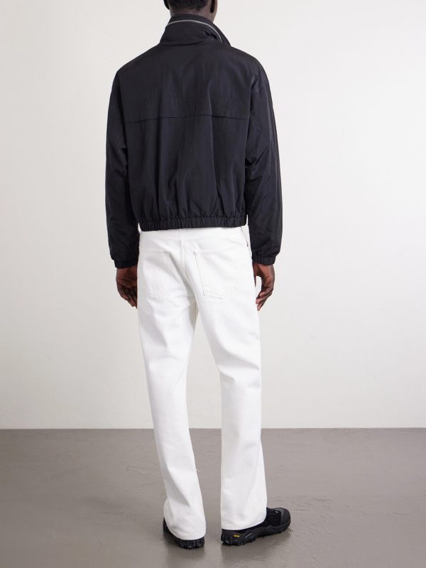 Cropped Logo-Embroidered Shell Jacket - BK Cropped Logo-Embroidered Shell Jacket - BK