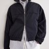 Cropped Logo-Embroidered Shell Jacket - CU Cropped Logo-Embroidered Shell Jacket - CU
