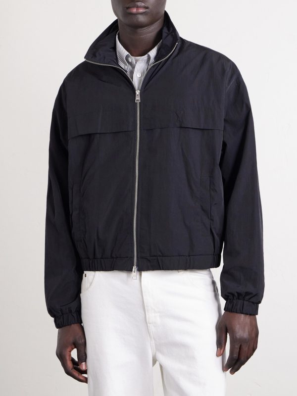 Cropped Logo-Embroidered Shell Jacket - FR Cropped Logo-Embroidered Shell Jacket - FR