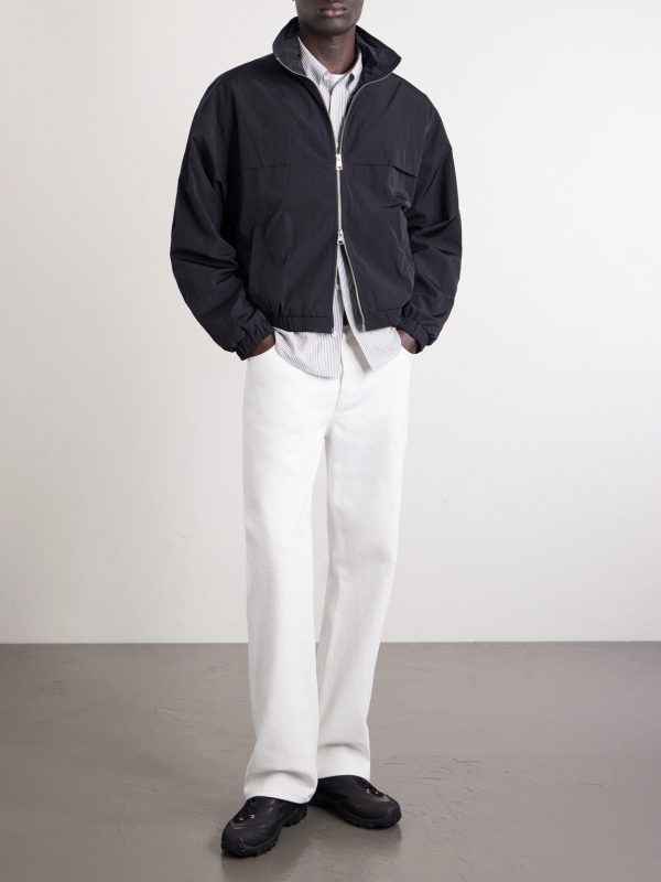Cropped Logo-Embroidered Shell Jacket - OU Cropped Logo-Embroidered Shell Jacket - OU