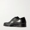 Polished-Leather Derby Shoes - BK Polished-Leather Derby Shoes - BK