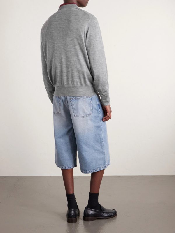 Logo-Embroidered Wool Sweater - BK