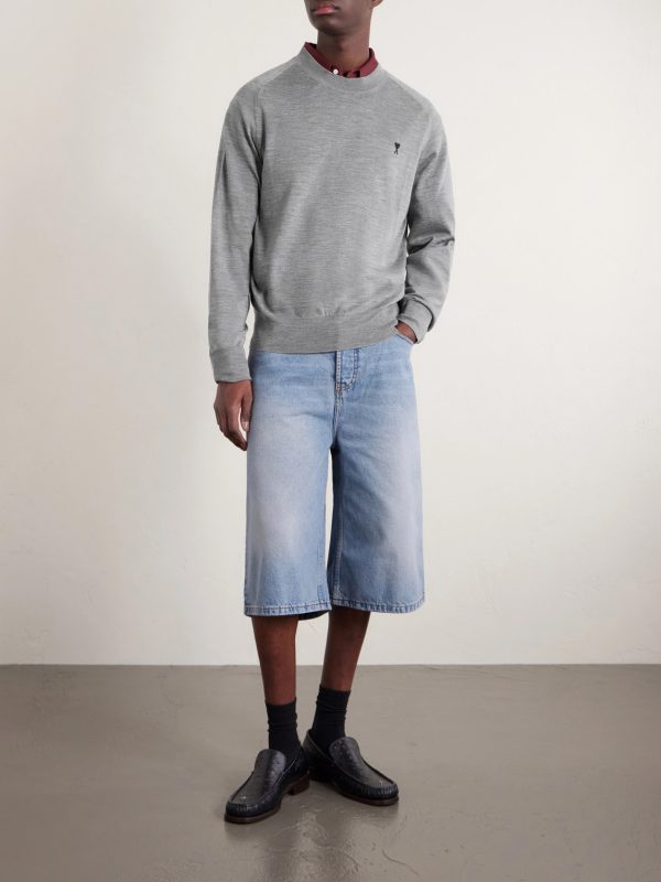 Logo-Embroidered Wool Sweater - OU