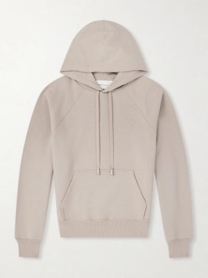 Logo-Embossed Stretch-Cotton Jersey Hoodie Logo-Embossed Stretch-Cotton Jersey Hoodie