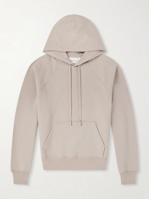 Logo-Embossed Stretch-Cotton Jersey Hoodie Logo-Embossed Stretch-Cotton Jersey Hoodie