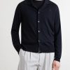 Quota Logo-Embroidered Merino Wool Cardigan - FR Quota Logo-Embroidered Merino Wool Cardigan - FR