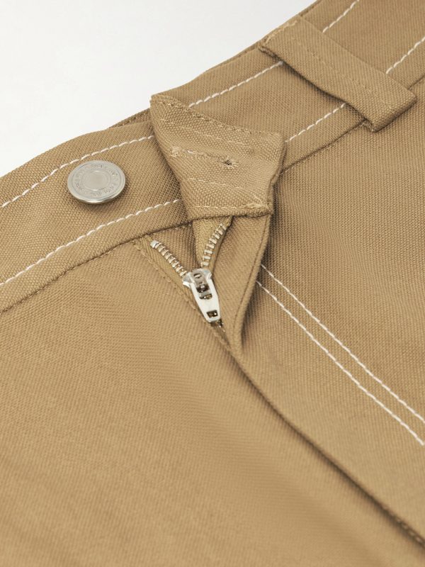Straight-Leg Cotton-Canvas Trousers - CU Straight-Leg Cotton-Canvas Trousers - CU