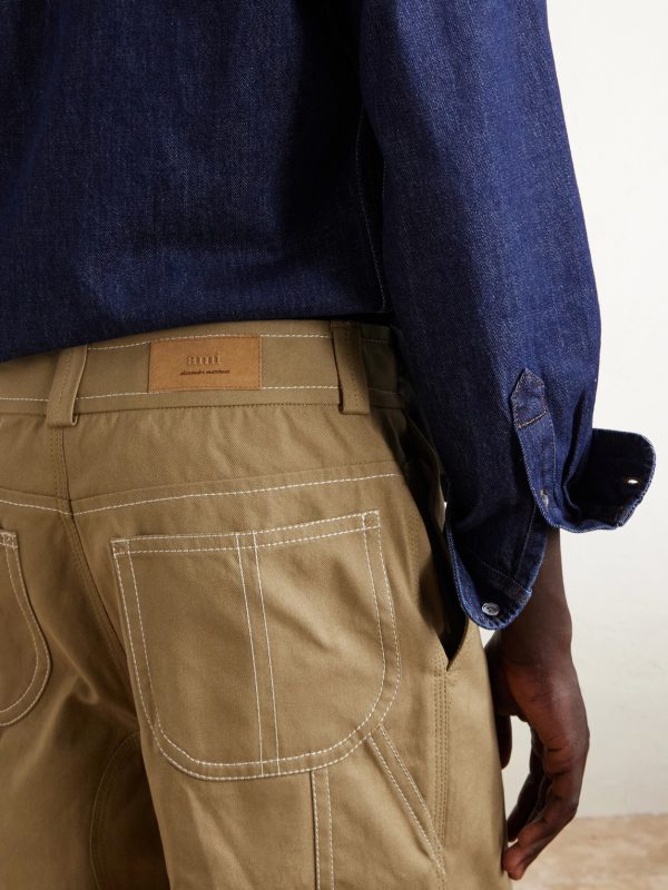 Straight-Leg Cotton-Canvas Trousers - E1 Straight-Leg Cotton-Canvas Trousers - E1