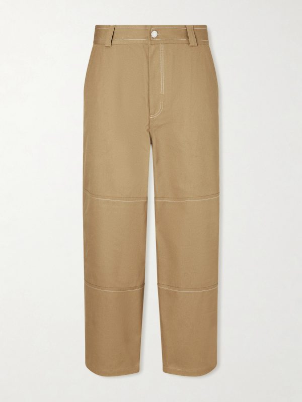 Straight-Leg Cotton-Canvas Trousers Straight-Leg Cotton-Canvas Trousers