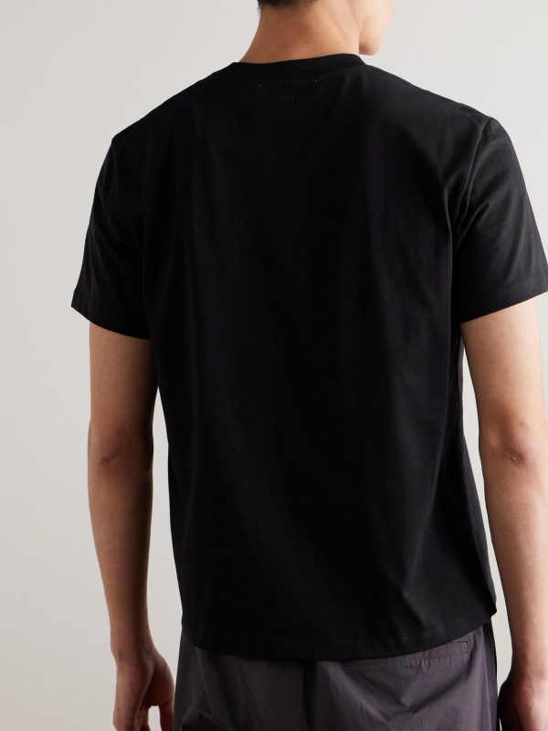 Logo-Embroidered Cotton-Jersey T-Shirt - BK Logo-Embroidered Cotton-Jersey T-Shirt - BK