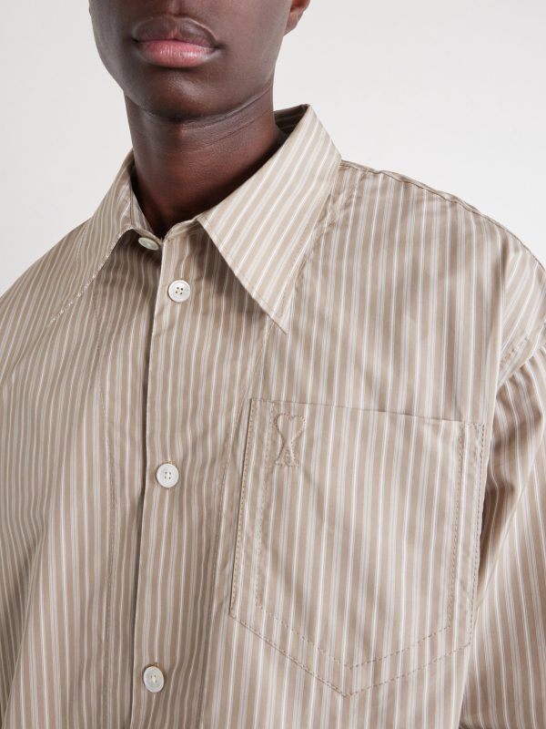 Striped Cotton-Poplin Shirt - CU Striped Cotton-Poplin Shirt - CU