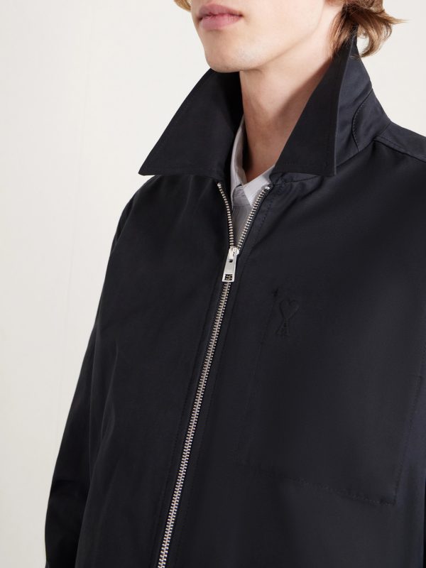 Logo-Embossed Cotton-Gabardine Blouson Jacket - CU Logo-Embossed Cotton-Gabardine Blouson Jacket - CU
