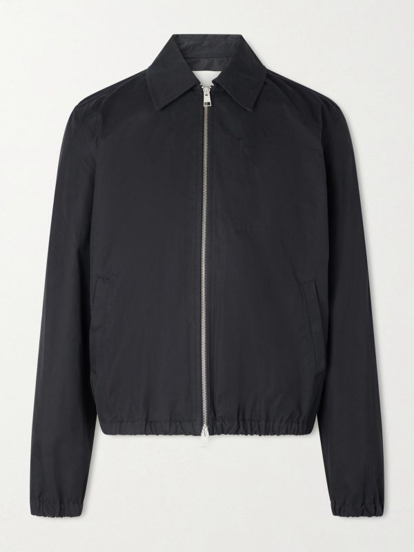 Logo-Embossed Cotton-Gabardine Blouson Jacket Logo-Embossed Cotton-Gabardine Blouson Jacket