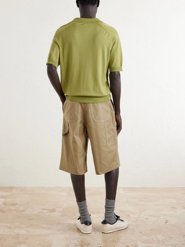 Worker Cotton-Canvas Bermuda Shorts - BK Worker Cotton-Canvas Bermuda Shorts - BK