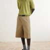 Worker Cotton-Canvas Bermuda Shorts - OU Worker Cotton-Canvas Bermuda Shorts - OU