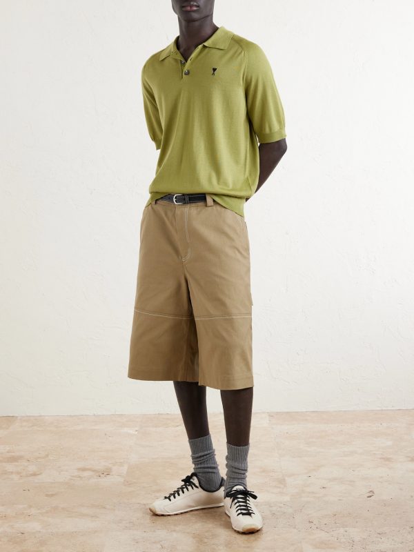 Worker Cotton-Canvas Bermuda Shorts - OU Worker Cotton-Canvas Bermuda Shorts - OU