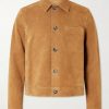 Logo-Embossed Suede Jacket Logo-Embossed Suede Jacket