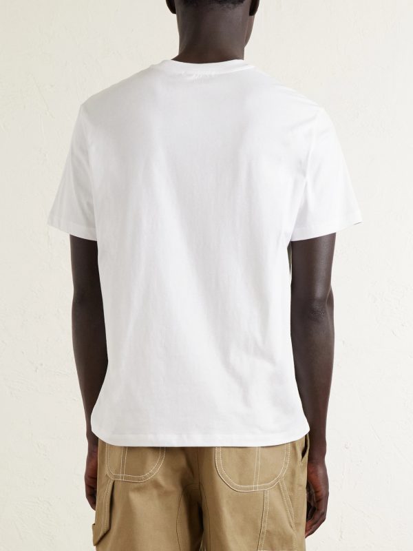 Logo-Embroidered Cotton-Jersey T-Shirt - BK Logo-Embroidered Cotton-Jersey T-Shirt - BK