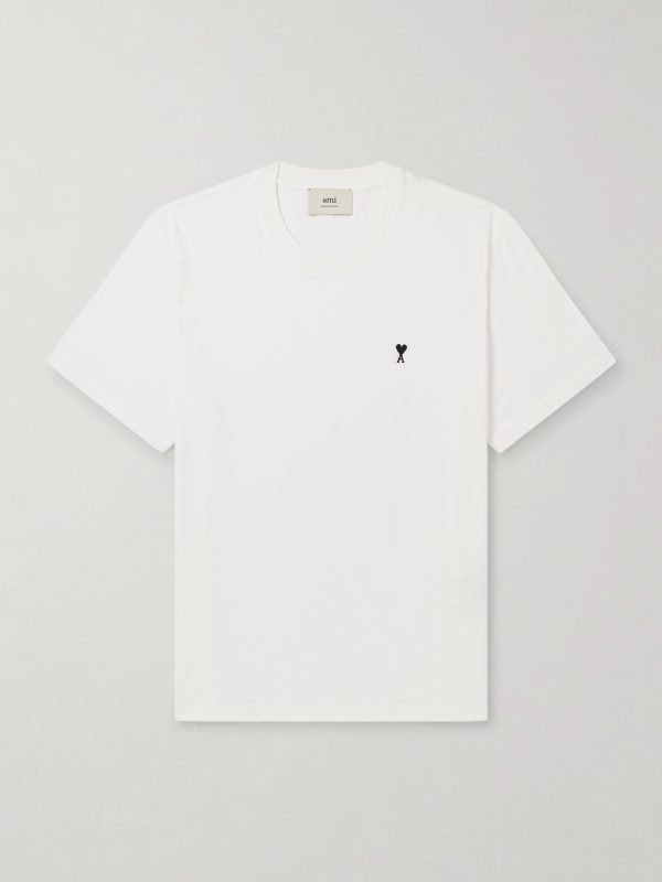 Logo-Embroidered Cotton-Jersey T-Shirt Logo-Embroidered Cotton-Jersey T-Shirt