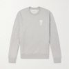 Logo-Embroidered Cotton-Blend Jersey Sweater Logo-Embroidered Cotton-Blend Jersey Sweater