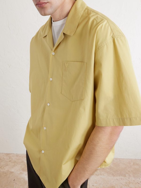 Logo-Embroidered Camp-Collar Cotton Shirt - CU Logo-Embroidered Camp-Collar Cotton Shirt - CU