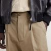Carrot Tapered Pleated Cotton-Gabardine Trousers - CU Carrot Tapered Pleated Cotton-Gabardine Trousers - CU