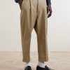 Carrot Tapered Pleated Cotton-Gabardine Trousers - FR Carrot Tapered Pleated Cotton-Gabardine Trousers - FR
