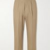 Carrot Tapered Pleated Cotton-Gabardine Trousers Carrot Tapered Pleated Cotton-Gabardine Trousers