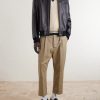 Carrot Tapered Pleated Cotton-Gabardine Trousers - OU Carrot Tapered Pleated Cotton-Gabardine Trousers - OU