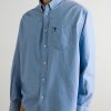 Button-Down Collar Logo-Embroidered Cotton-Chambray Shirt - FR Button-Down Collar Logo-Embroidered Cotton-Chambray Shirt - FR