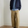 Button-Down Collar Logo-Embroidered Cotton-Chambray Shirt - OU Button-Down Collar Logo-Embroidered Cotton-Chambray Shirt - OU