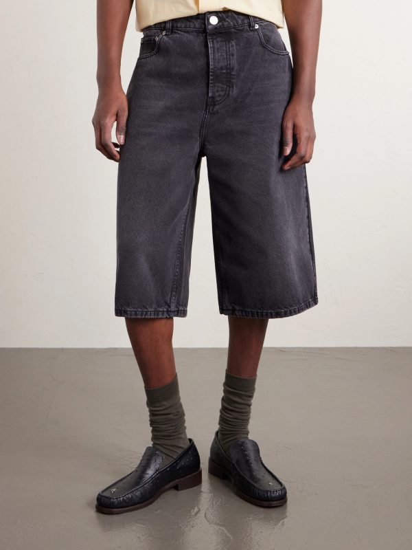 Straight-Leg Denim Shorts - FR Straight-Leg Denim Shorts - FR