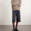 Straight-Leg Denim Shorts - OU Straight-Leg Denim Shorts - OU