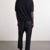 Carrot Cropped Tapered Pleated Cotton-Gabardine Trousers - BK Carrot Cropped Tapered Pleated Cotton-Gabardine Trousers - BK