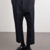 Carrot Cropped Tapered Pleated Cotton-Gabardine Trousers - FR Carrot Cropped Tapered Pleated Cotton-Gabardine Trousers - FR