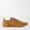 Perforated Suede Sneakers