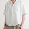 Logo-Embossed Striped Cotton-Poplin Shirt - FR Logo-Embossed Striped Cotton-Poplin Shirt - FR