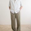 Logo-Embossed Striped Cotton-Poplin Shirt - OU Logo-Embossed Striped Cotton-Poplin Shirt - OU