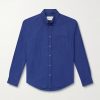 Button-Down Collar Logo-Embroidered Cotton-Poplin Shirt Button-Down Collar Logo-Embroidered Cotton-Poplin Shirt