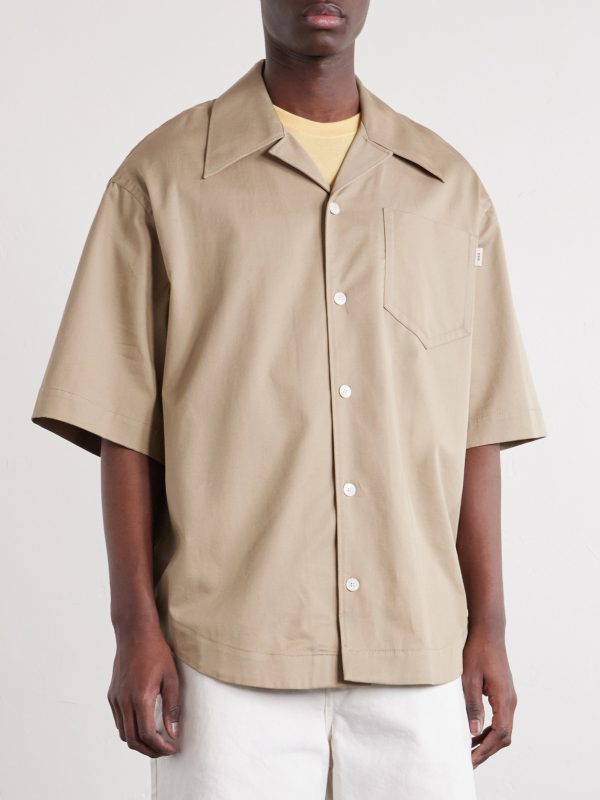 Camp-Collar Cotton-Twill Shirt - FR Camp-Collar Cotton-Twill Shirt - FR