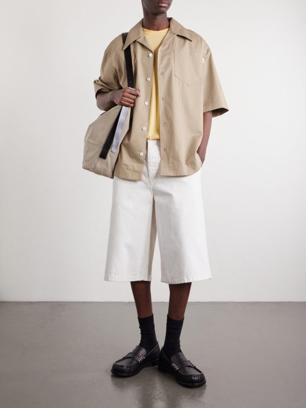 Camp-Collar Cotton-Twill Shirt - OU Camp-Collar Cotton-Twill Shirt - OU