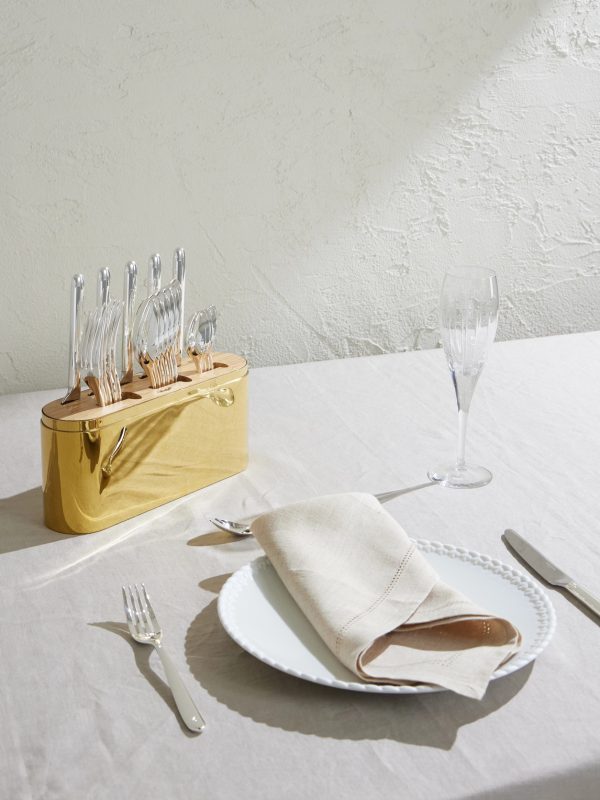 Concorde Vartiations Gold-Tone Stainless Steel Cutlery Case - OU Concorde Vartiations Gold-Tone Stainless Steel Cutlery Case - OU