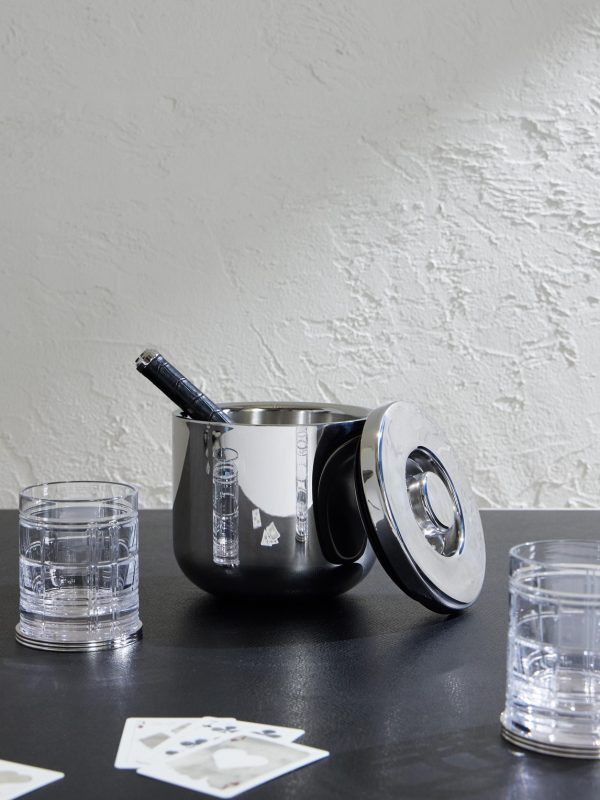 Oh De Christofle Stainless Steel Ice Bucket - OU Oh De Christofle Stainless Steel Ice Bucket - OU