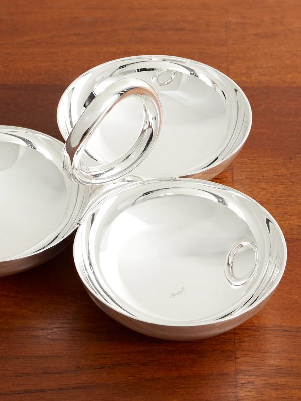 Vertigo Small Silver-Plated Bowl Set - CU