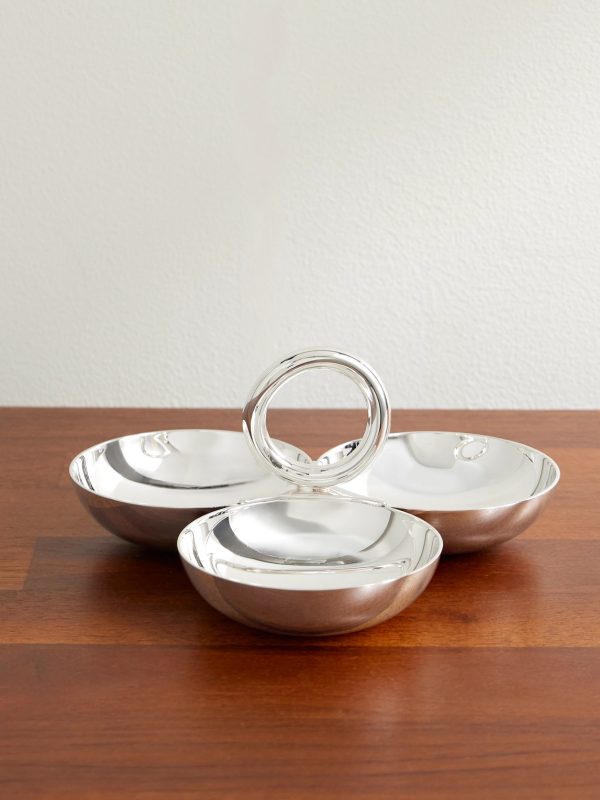 Vertigo Small Silver-Plated Bowl Set