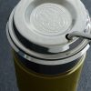 Leather-Trimmed Stainless Steel Coffee Cup - CU Leather-Trimmed Stainless Steel Coffee Cup - CU