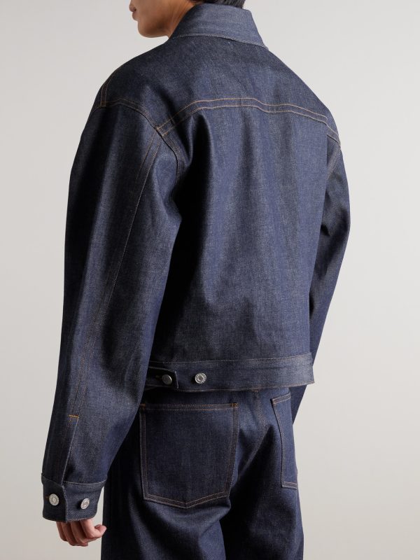 Blaze Oversized Cropped Denim Jacket - BK